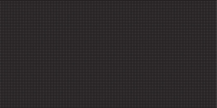 Dot grid blueprint on black background. Even white circles form clean matrix for bullet journals, planner pages, interface mockups technical diagrams