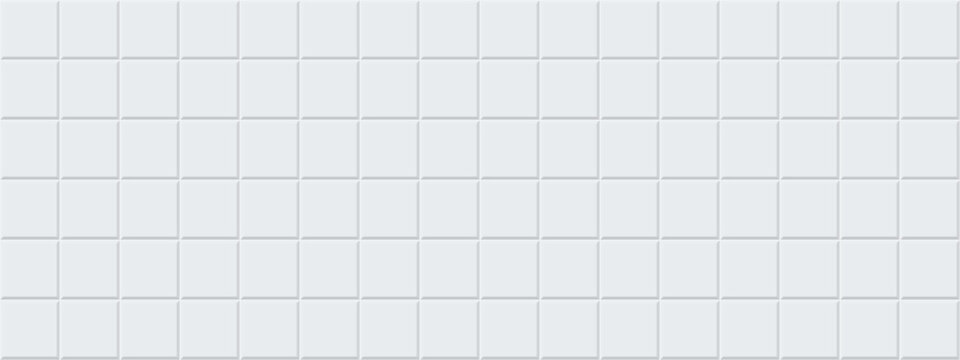 White wall ceramic with tile pool pattern for bathroom brick texture. Floor illustration kitchen with square clean background for subway view rectangle. Grid mosaic white with vector tile counter.