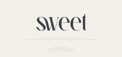 Elegant font, sweet type and luxury typeface, vector royal English alphabet. elegant classic letters in minimal line   © Anonymous
