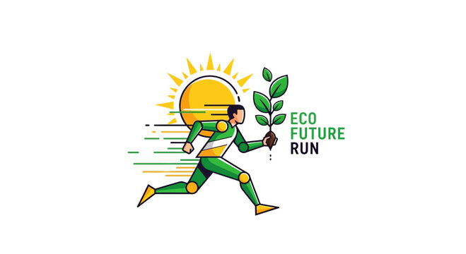 Eco-Conscious Runner Championing Green Eco-Friendly Initiatives Creating Positive Change for the