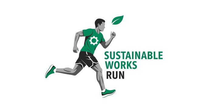 Eco-Friendly Concept Depicting Sustainable Work Ethic and Green Initiatives