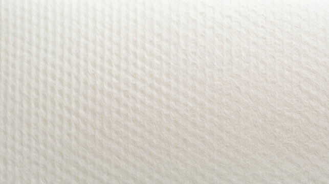 Ultra-high-resolution macro texture of soft premium white washi paper with a delicate felt-like fiber surface and subtle grid-patterned embossed weave