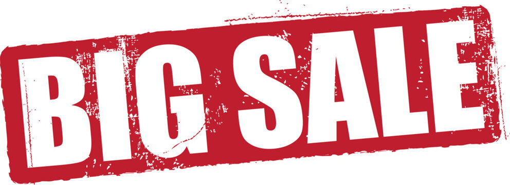Big Sale Vector Rubber Stamp