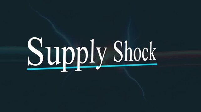 Supply Shock Title Animation with Blue Underline