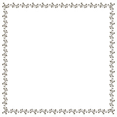 Obraz premium Black floral frame design element