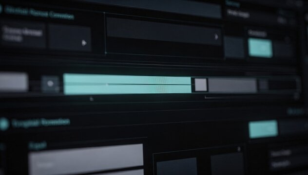 Detailfocused medium shot on a darkthemed version control panel highlighting a specific commit message while surrounding interface details remain out of focus.