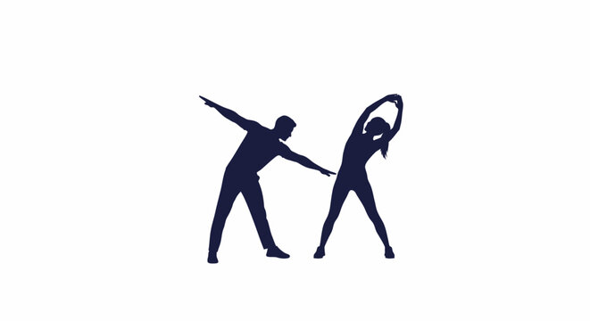 Two people in a dance pose.