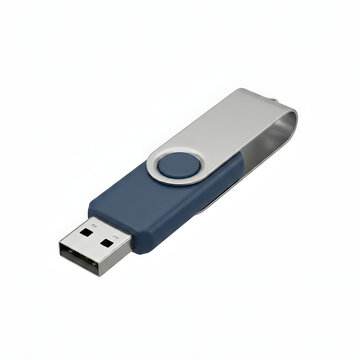 3D render Flashdisk White Background