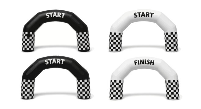 Inflatable Start Finish Arches For Racing Events And Sports Competitions