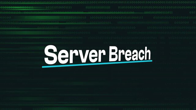 Server Breach Alert: A visual representation of a server breach, highlighting the serious implications of data security vulnerabilities.
