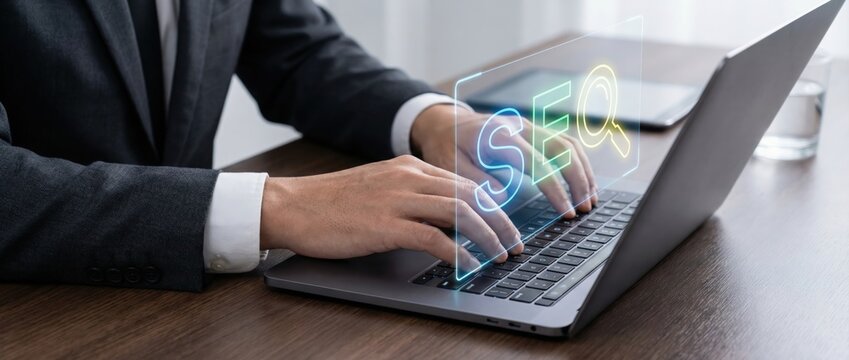 Boost your online presence seo strategies for businesses office environment digital marketing content professional viewpoint engagement enhancement