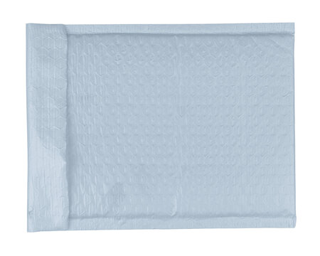 White bubble mailer png, shipping packaging design, transparent background