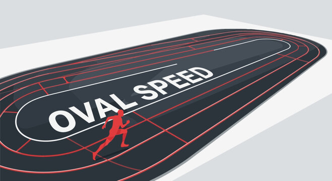 Conceptual Illustration Depicting Pursuit Of Speed And Athletic Endeavors In A Modern Style