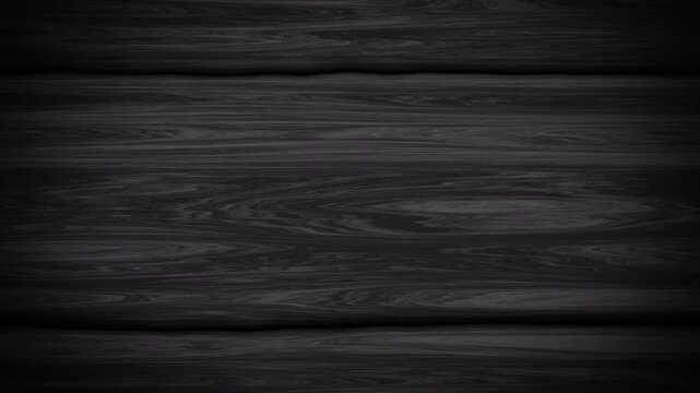 Minimalist Dark Black Wood Texture Background 4K Loop with Copy Space