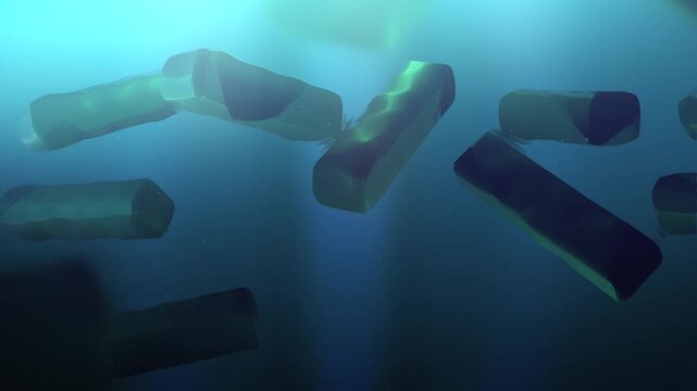 A Stream of Legionella or Legionnaires Disease over Cinematic Background