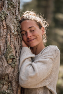 Waldbaden und das Umarmen von B&auml;umen f&ouml;rdert den Stressabbau und beugt Depressionen vor
