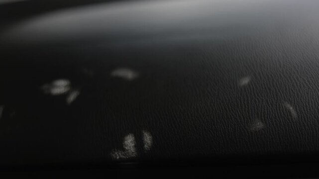 Abstract Shadows Of Tree Leaves On A Modern Car Interior, A sleek video of tree leaf shadows dancing on modern car interior, dappled light patterns moving across, perfect for lifestyle car film.