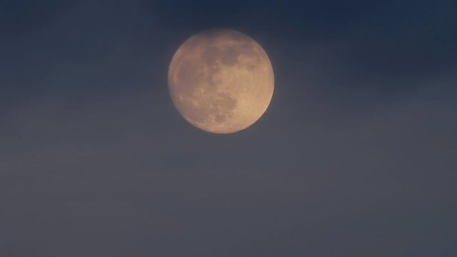 Partial Eclipse of the Moon in Black Night