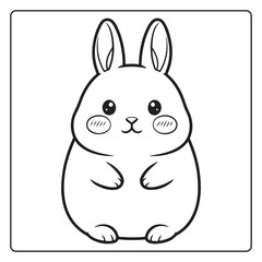 Obraz premium Cute Animal coloring pages for kids