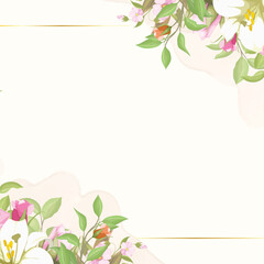 Fototapeta premium beautiful floral vector background design 02
