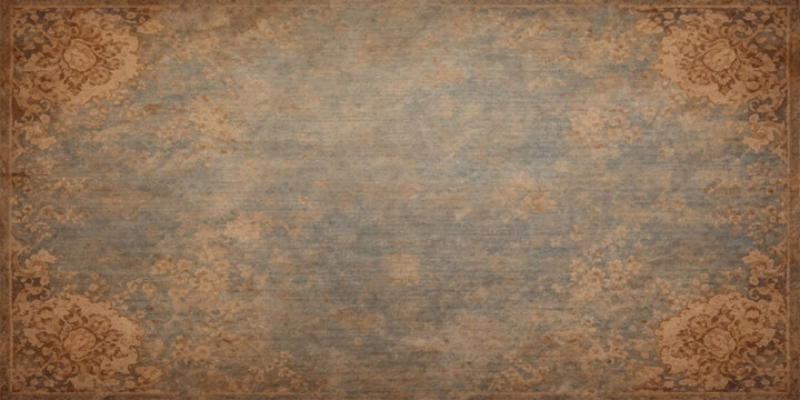 A weathered vintage backdrop featuring a rough, aged brown rust pattern on a grungy metallic iron surface with an antique, textured steel wall material