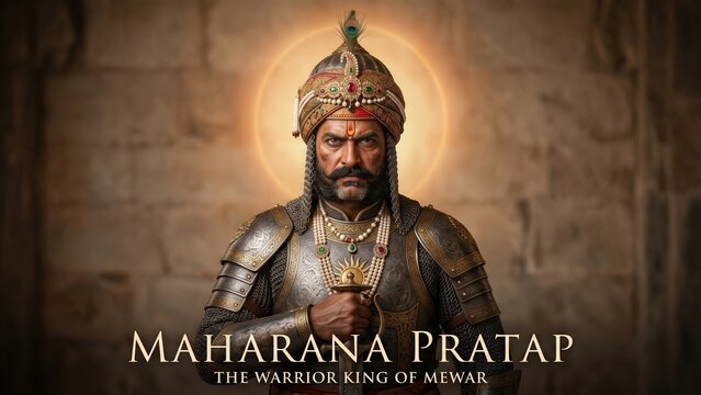 Maharana Pratap Inspired Poster with Elegant Typography Design
