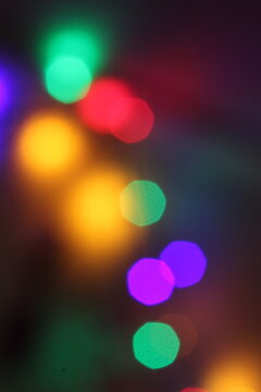 Bokeh colorful abstraction