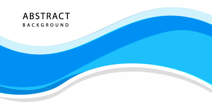 Modern Business banner template design. Abstract blue wavy, wave, flow shape illustration with space for the text. Editable vector design isolated.elemen trendy design