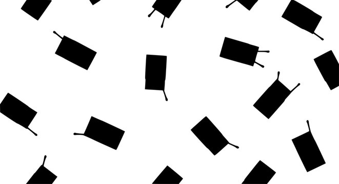 Scattered vintage box matches seamless pattern retro vector background web texture design