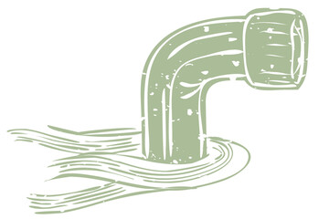 Fototapeta premium PNG green periscope printmaking transparent