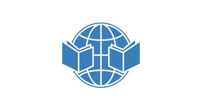 Conceptual illustration of global education, knowledge exchange, and worldwide learning initiatives