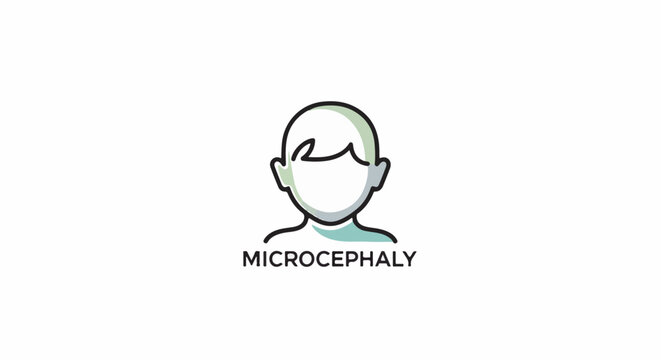 A simple icon of a person's head with the word 'MICROCEPHALY' below