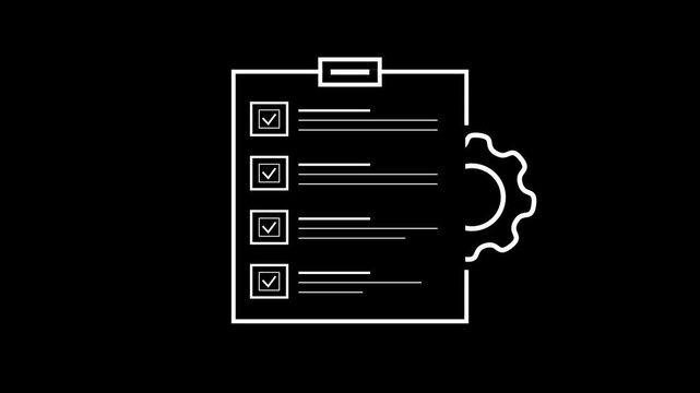 Minimalist List and Checklist Icon for US Design