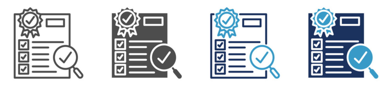 quality control multi purpose icon set