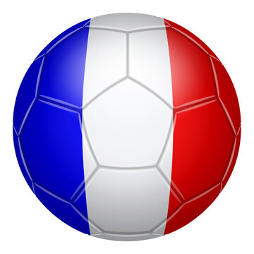 Football in national colours on a transparent background