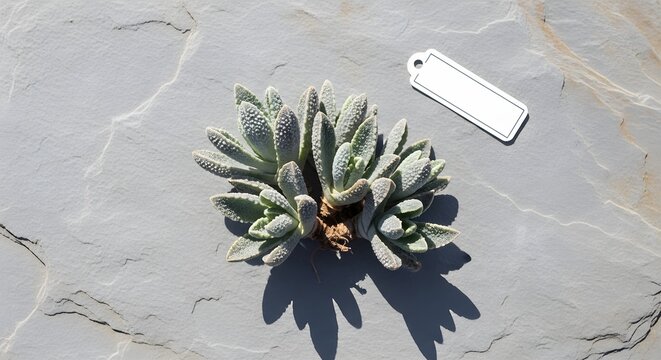 Coastal Succulent Ice Plant Identification Flat Lay Rocky Shore Botanical