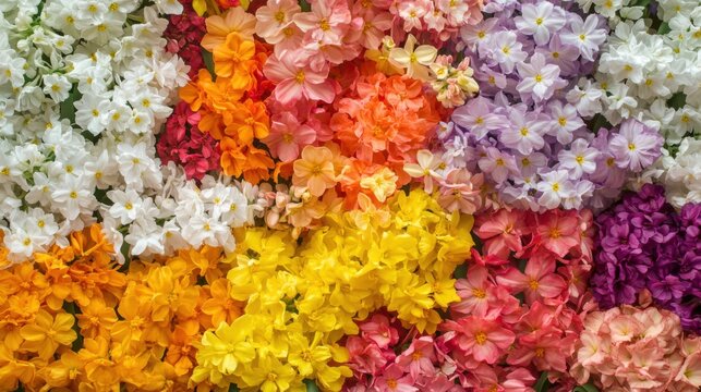 Narcissus in vibrant hues creating a visual symphony of spring awakening