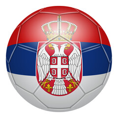 Obraz premium Football in national colours on a transparent background