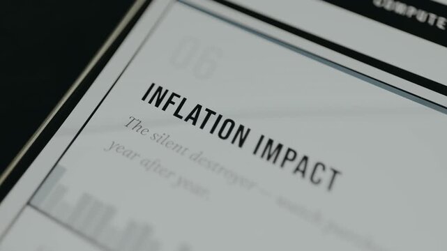 Inflation Impact title for a presentation