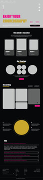 Dance Class Website Landing Page