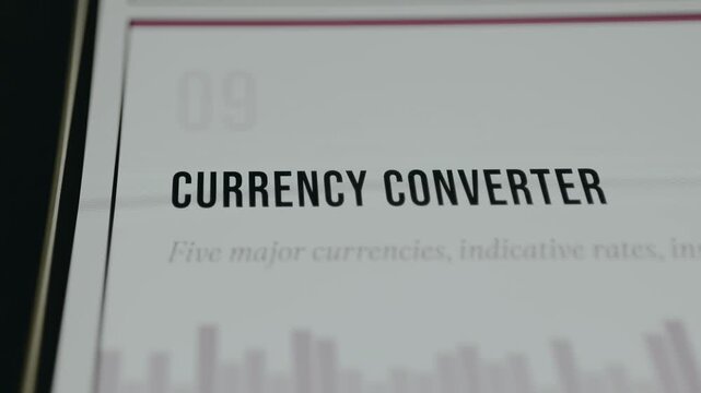 Currency Converter title for an article