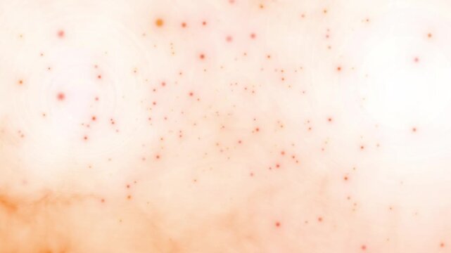 A video showcasing a close-up view of skin texture with red spots