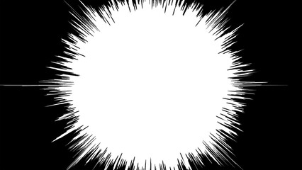 Circular Manga Speed Lines and Radial Blast © VIGNESH