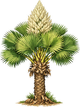 Corypha umbraculifera illustration