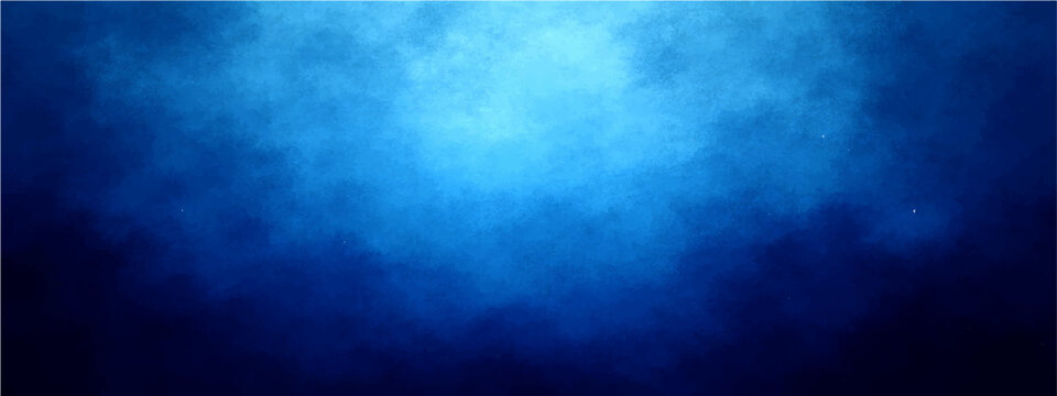 Abstract ethereal blue atmosphere deep azure and hazy gradient and tranquil indigo background and soft vaporous texture and serene ambience and cosmic inspiration.