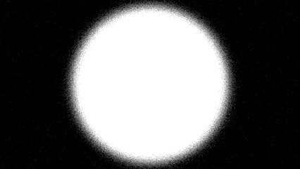 Gritty Monochrome Sunburst and Particle Blast Frame © VIGNESH