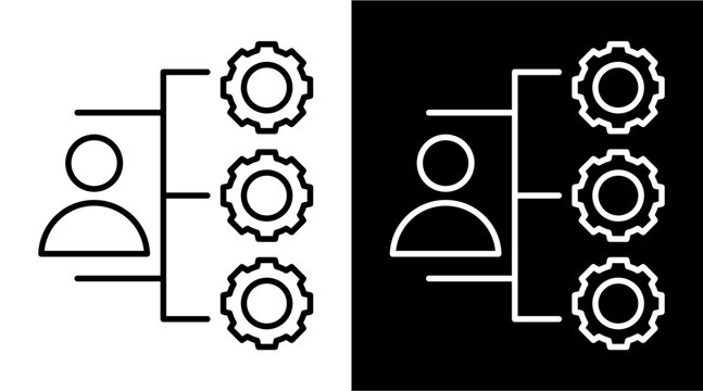 Management   White Icon Set Design