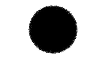 Massive Dark Sphere with Radial Manga Speed Lines © VIGNESH