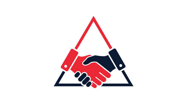 Partnership Agreement Symbol Concept In Triangle Form