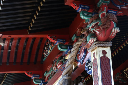 神社, 木, 日本, 拝殿, しめ縄, 大注連縄, 鼓胴型, 紙垂, 拝殿, 神様, 神社, 七五三, 成人式, 寺, 神, 建築, 伝統, お宮参り, 神聖, 旅行, カルチャー、遺産、